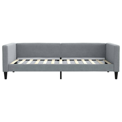 Letto da Giorno Grigio Chiaro 100x200 cm in Tessuto - homemem39