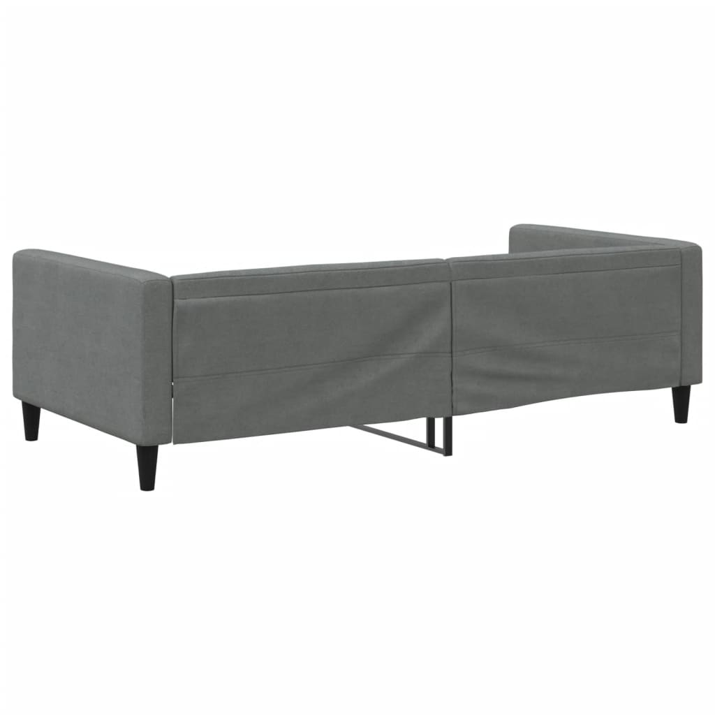 Letto da Giorno Grigio Scuro 100x200 cm in Tessuto - homemem39