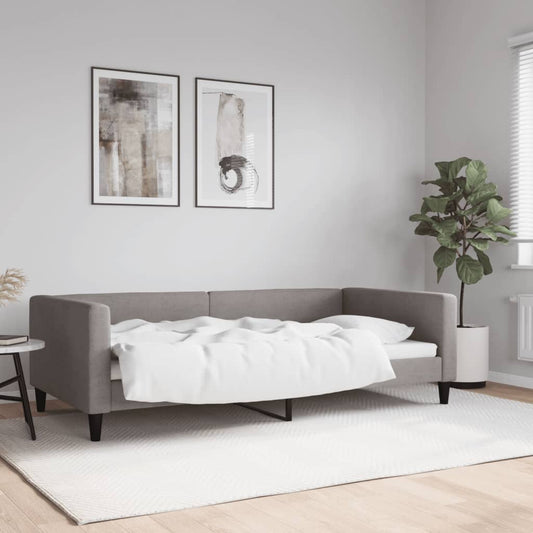 Letto da Giorno Tortora 100x200 cm in Tessuto