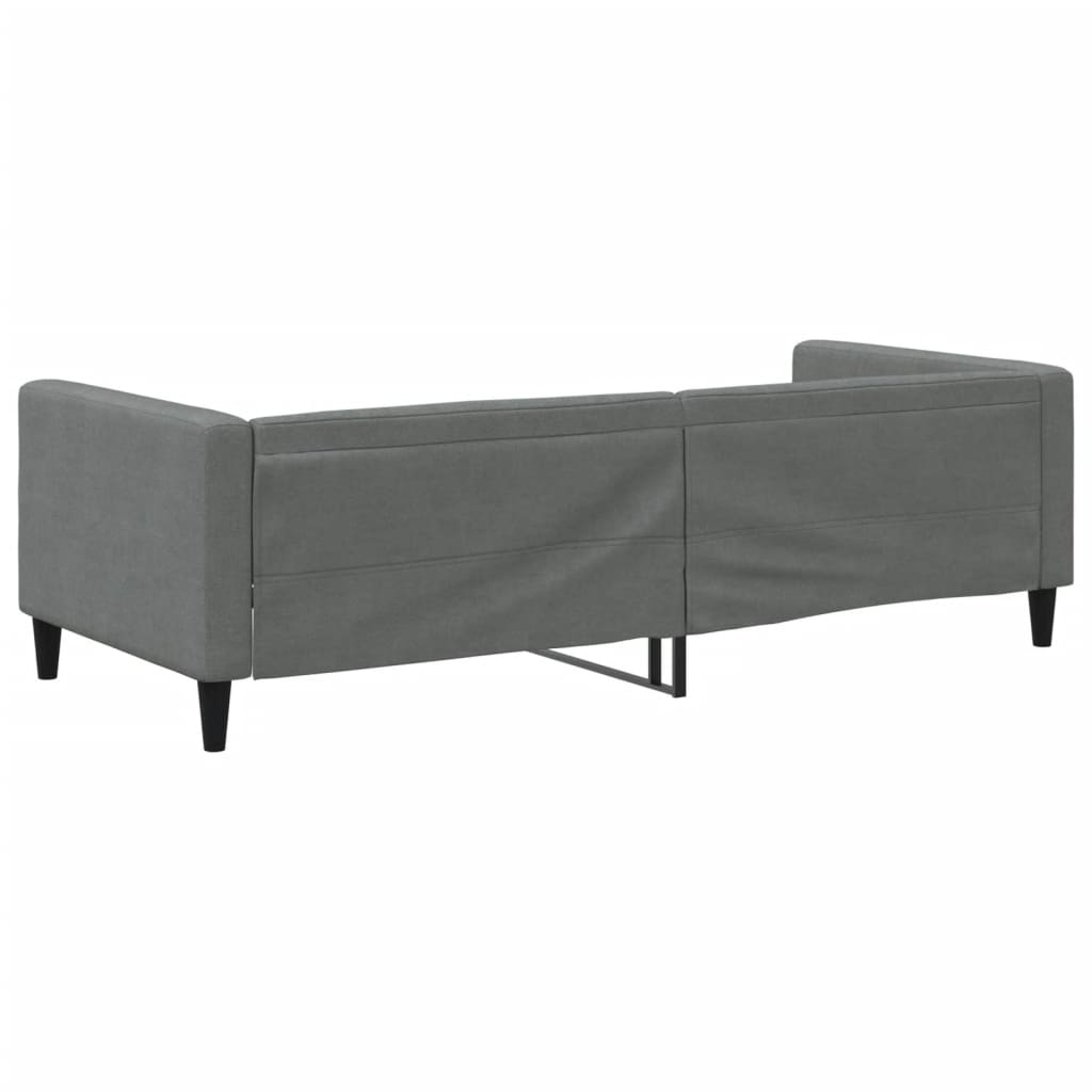 Letto da Giorno Grigio Scuro 90x190 cm in Tessuto - homemem39