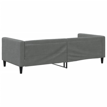Letto da Giorno Grigio Scuro 90x190 cm in Tessuto - homemem39