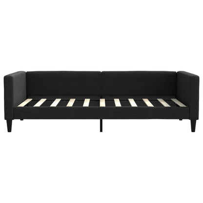 Letto da Giorno Nero 90x190 cm in Tessuto | homemem39