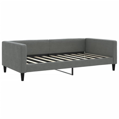 Letto da Giorno Grigio Scuro 100x190 cm in Tessuto
