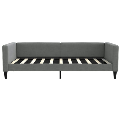 Letto da Giorno Grigio Scuro 100x190 cm in Tessuto