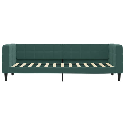 Letto da Giorno Verde Scuro 80x200 cm in Velluto - homemem39