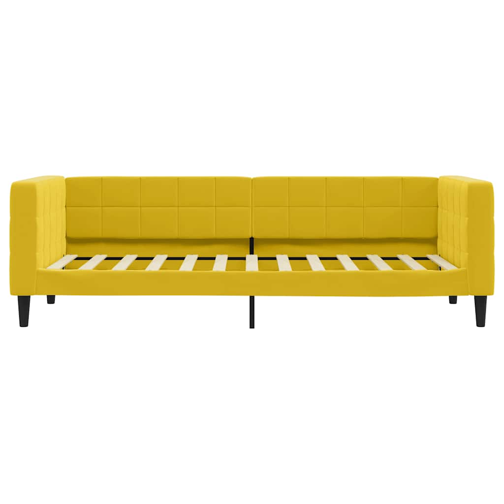 Letto da Giorno Giallo 80x200 cm in Velluto | homemem39