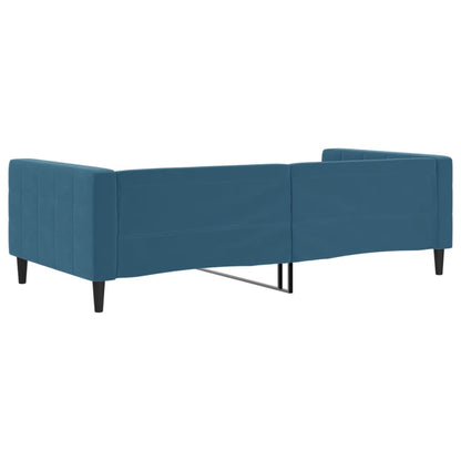 Letto da Giorno Blu 100x200 cm in Velluto - homemem39