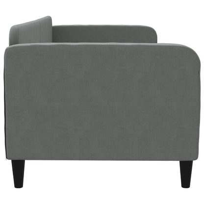 Letto da Giorno Grigio Scuro 80x200 cm in Tessuto
