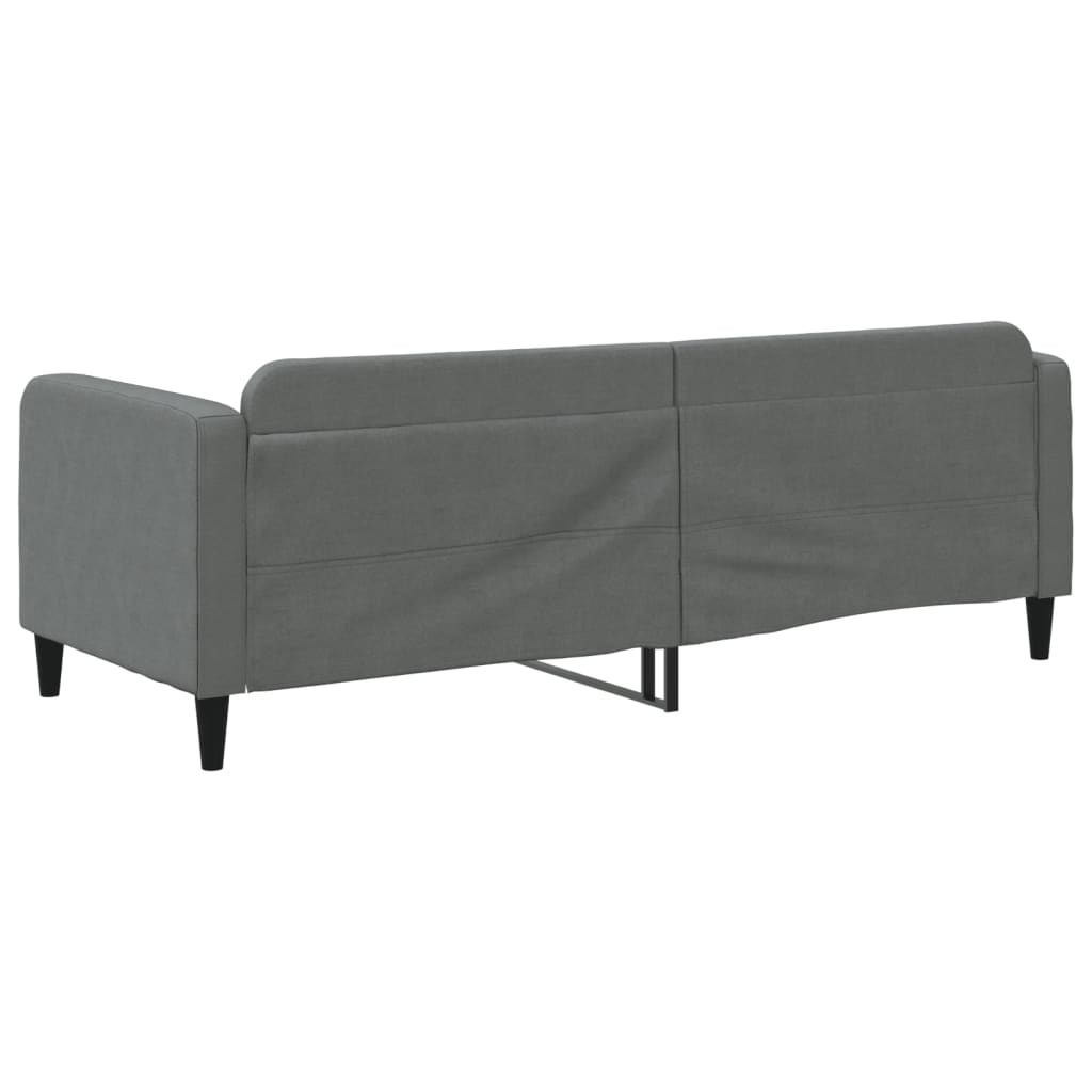 Letto da Giorno Grigio Scuro 80x200 cm in Tessuto - homemem39