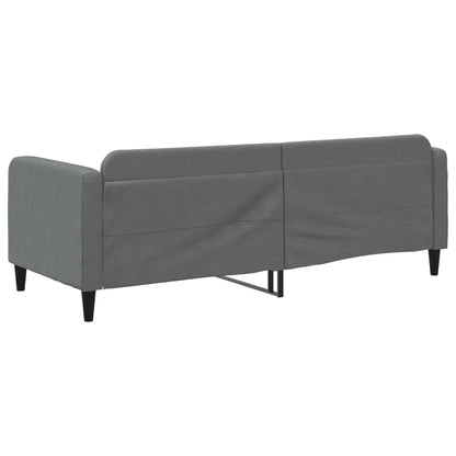 Letto da Giorno Grigio Scuro 80x200 cm in Tessuto - homemem39