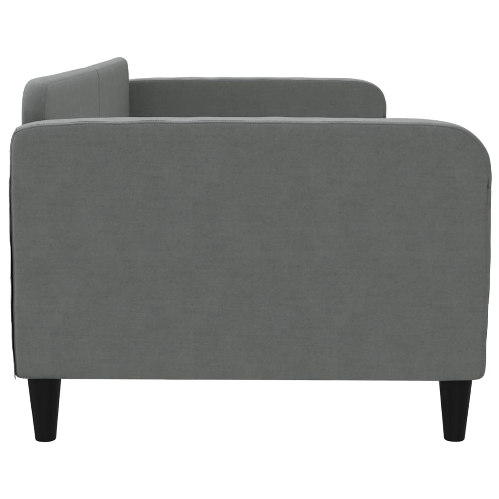 Letto da Giorno Grigio Scuro 90x190 cm in Tessuto
