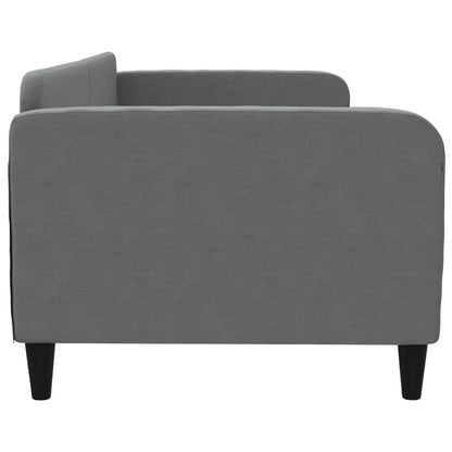 Letto da Giorno Grigio Scuro 90x190 cm in Tessuto