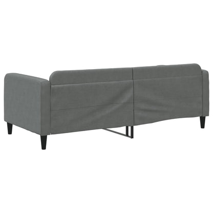 Letto da Giorno Grigio Scuro 90x190 cm in Tessuto - homemem39