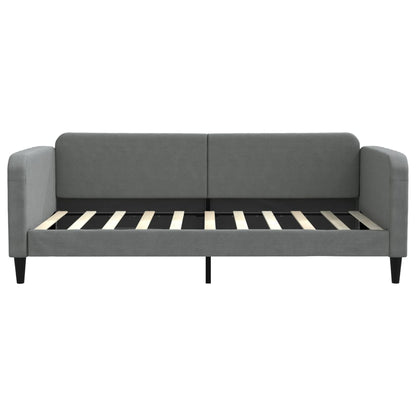 Letto da Giorno Grigio Scuro 100x190 cm in Tessuto | homemem39