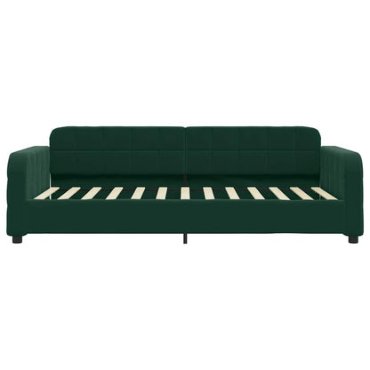 Letto da Giorno Verde Scuro 80x200 cm in Velluto