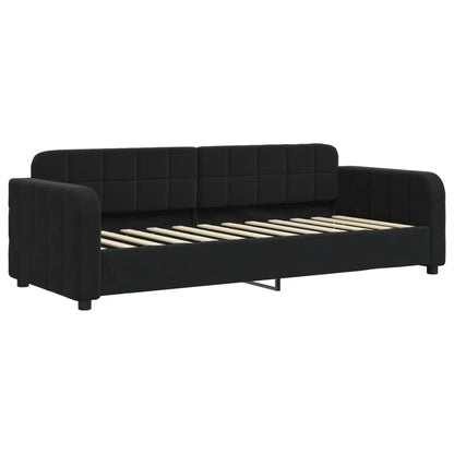 Letto da Giorno Nero 80x200 cm in Velluto | homemem39