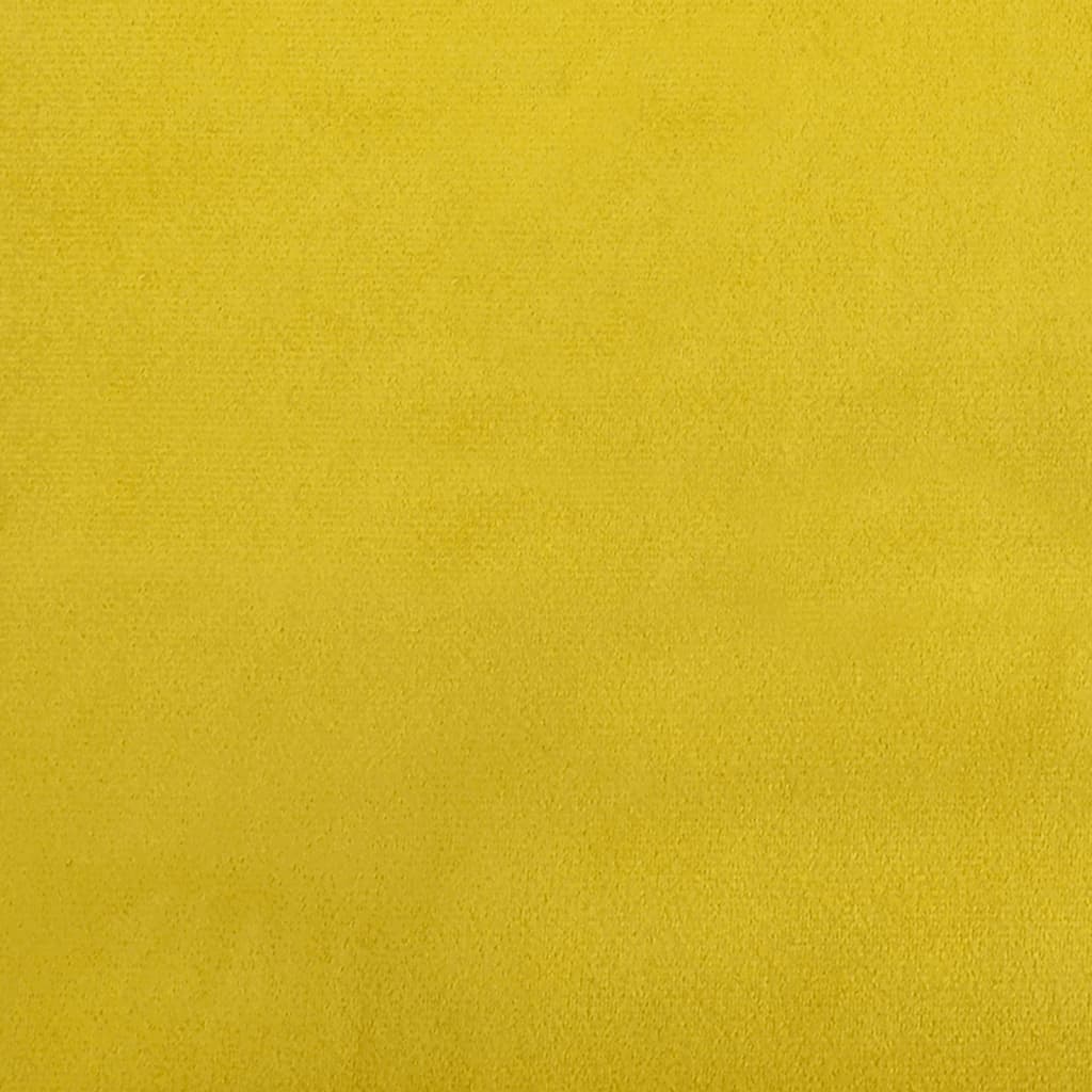 Letto da Giorno Giallo 80x200 cm in Velluto - homemem39