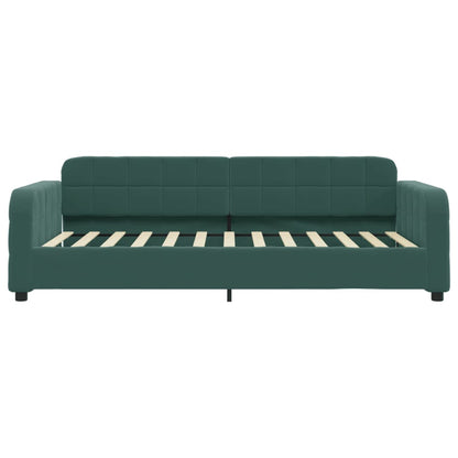 Letto da Giorno Verde Scuro 90x200 cm in Velluto
