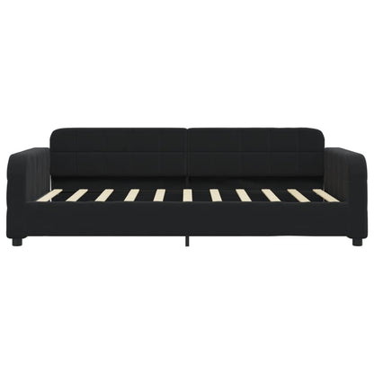 Letto da Giorno Nero 90x190 cm in Velluto | homemem39