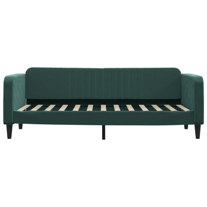 Letto da Giorno Verde Scuro 80x200 cm in Velluto - homemem39