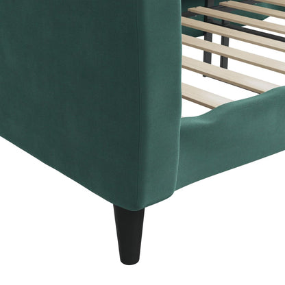 Letto da Giorno Verde Scuro 80x200 cm in Velluto - homemem39