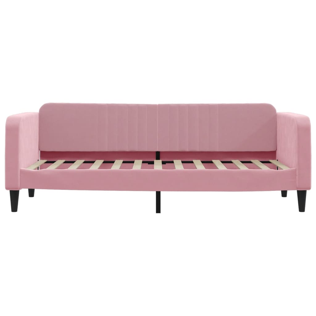 Letto da Giorno Rosa 80x200 cm in Velluto - homemem39