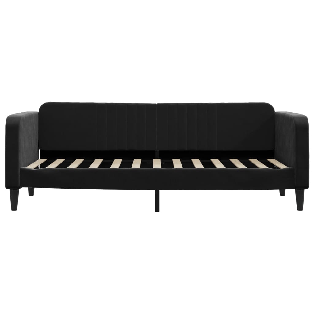 Letto da Giorno Nero 80x200 cm in Velluto | homemem39