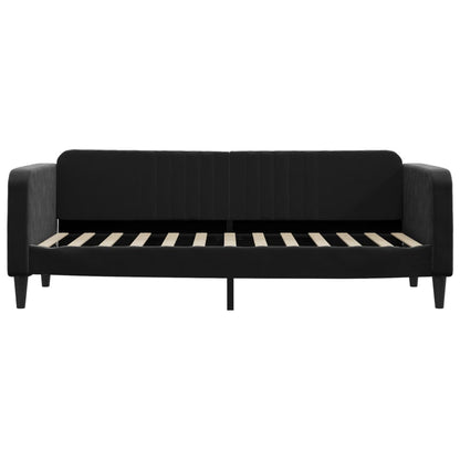 Letto da Giorno Nero 80x200 cm in Velluto | homemem39