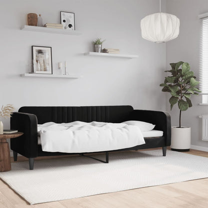 Letto da Giorno Nero 80x200 cm in Velluto | homemem39