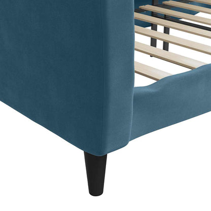 Letto da Giorno Blu 100x200 cm in Velluto | homemem39