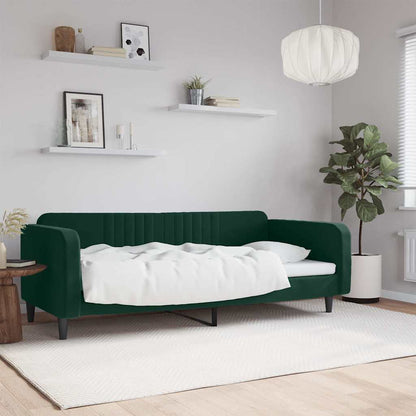 Letto da Giorno Verde Scuro 100x200 cm in Velluto | homemem39