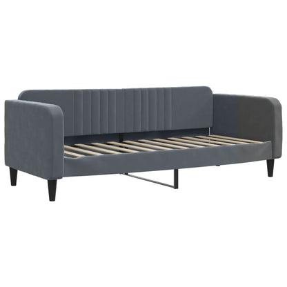 Letto da Giorno Grigio Scuro 90x190 cm in Velluto | homemem39