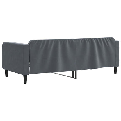 Letto da Giorno Grigio Scuro 90x190 cm in Velluto | homemem39