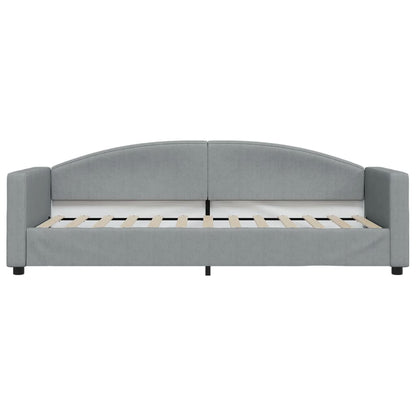 Letto da Giorno Grigio Chiaro 80x200 cm in Tessuto - homemem39
