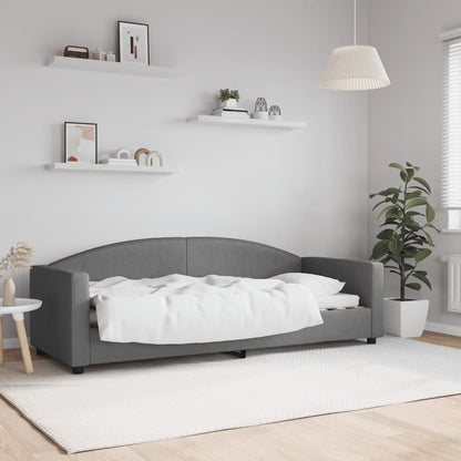 Letto da Giorno Grigio Scuro 80x200 cm in Tessuto - homemem39