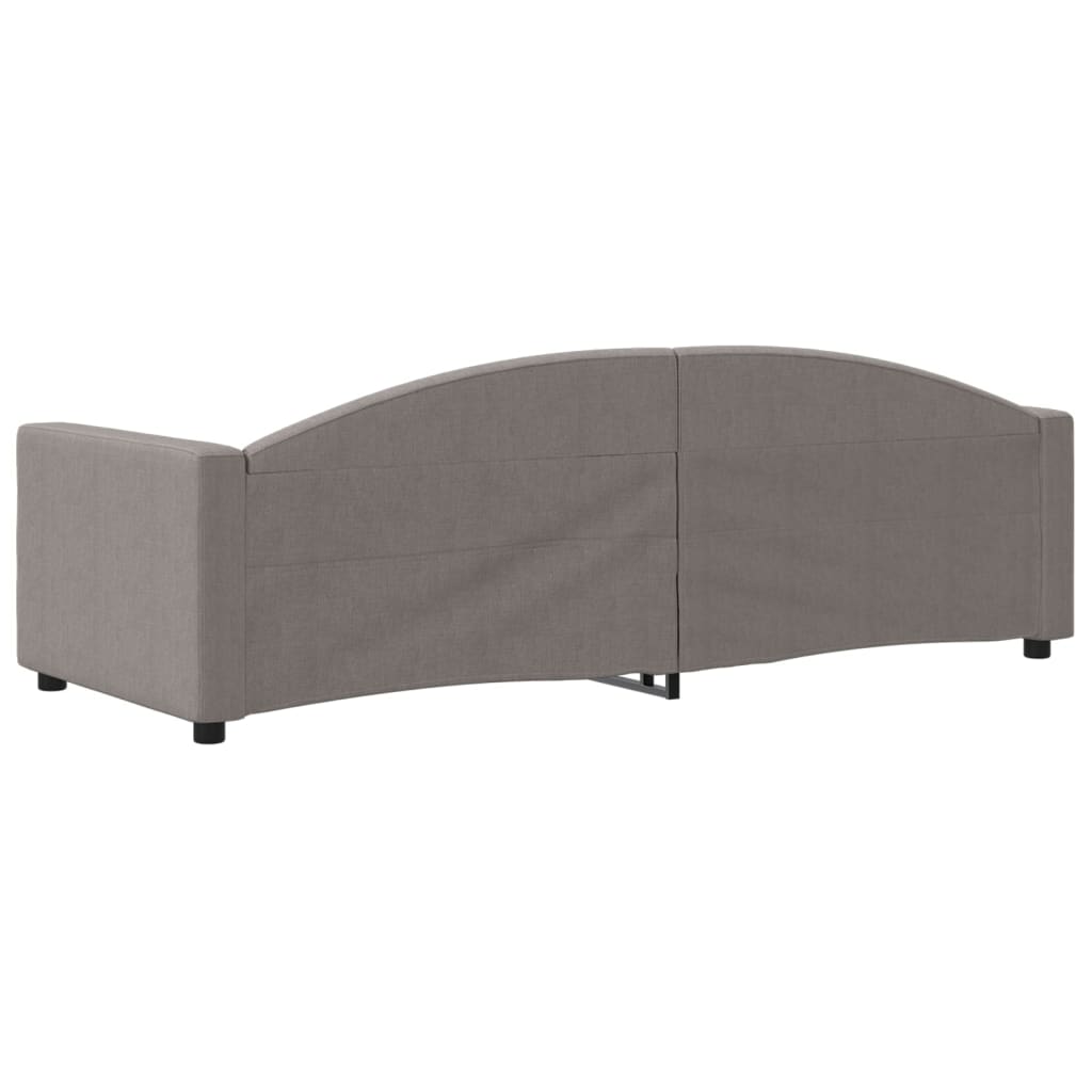 Letto da Giorno Tortora 80x200 cm in Tessuto - homemem39