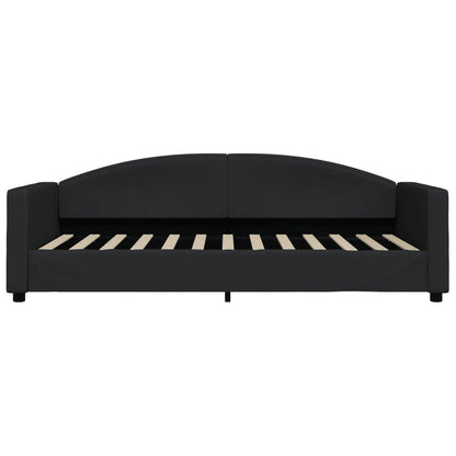 Letto da Giorno Nero 90x200 cm in Tessuto - homemem39