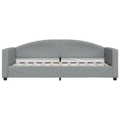 Letto da Giorno Grigio Chiaro 90x190 cm in Tessuto - homemem39