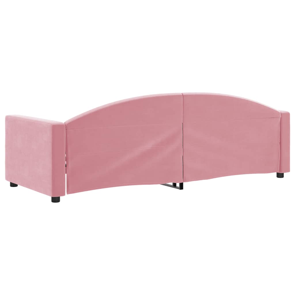 Letto da Giorno Rosa 80x200 cm in Velluto | homemem39