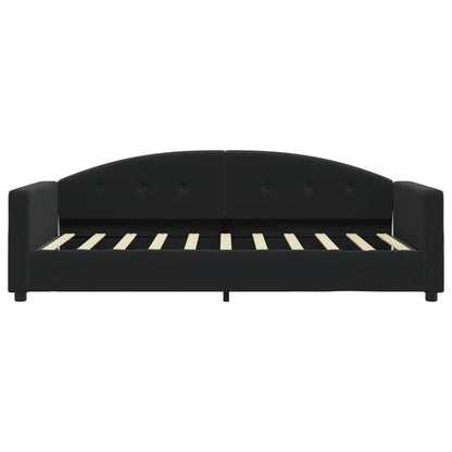 Letto da Giorno Nero 80x200 cm in Velluto - homemem39