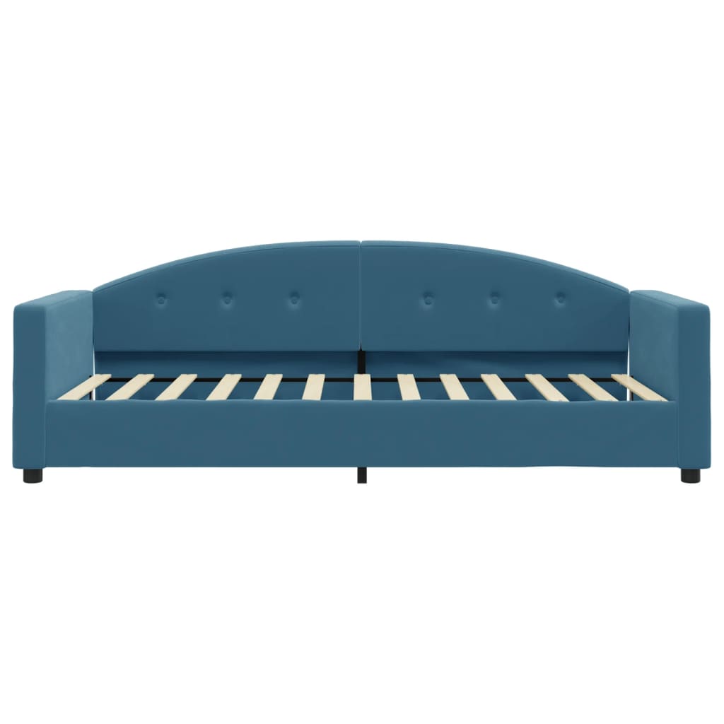 Letto da Giorno Blu 90x200 cm in Velluto - homemem39