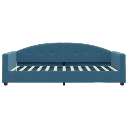 Letto da Giorno Blu 90x200 cm in Velluto - homemem39