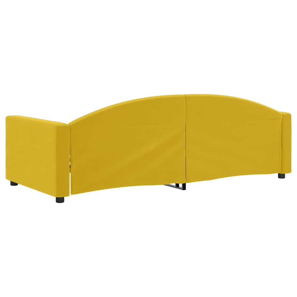 Letto da Giorno Giallo 90x200 cm in Velluto | homemem39