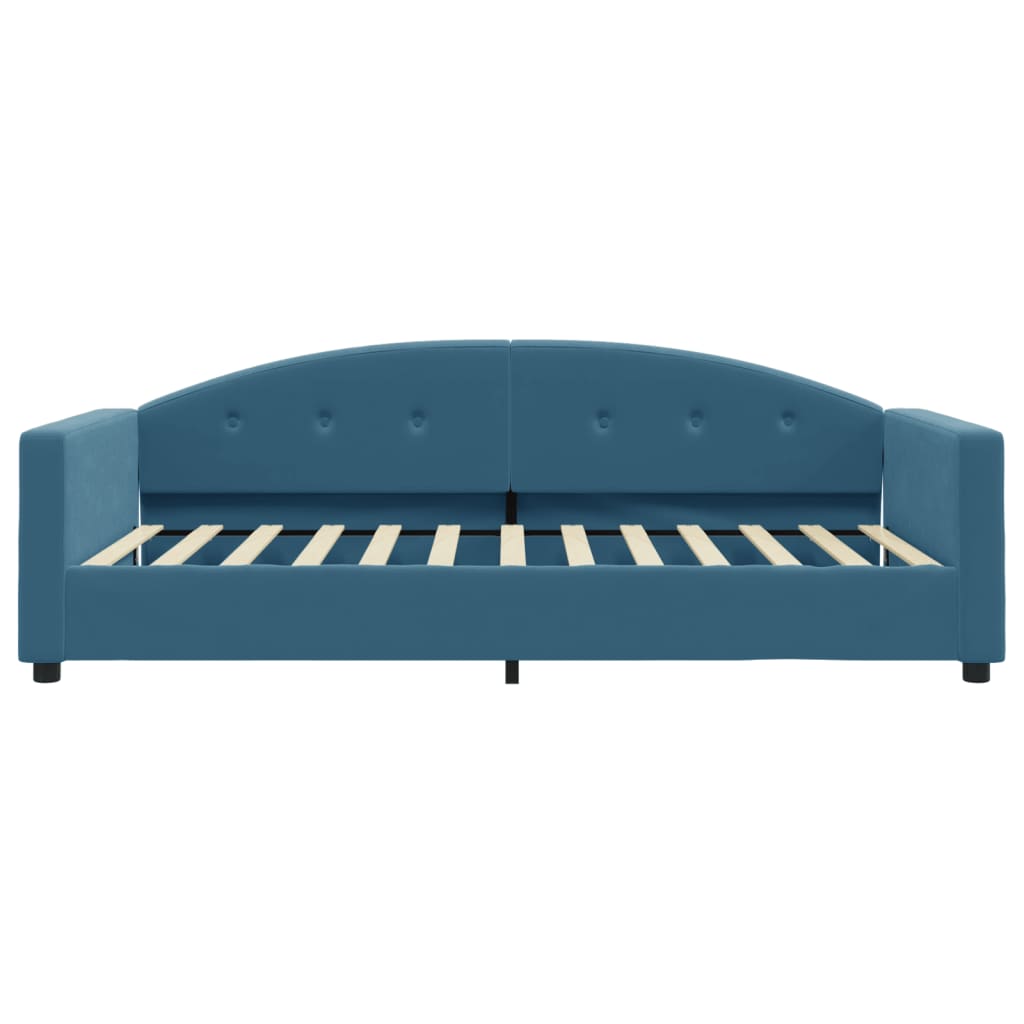 Letto da Giorno Blu 100x200 cm in Velluto - homemem39
