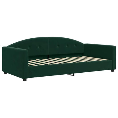 Letto da Giorno Verde Scuro 100x200 cm in Velluto | homemem39