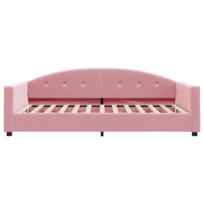 Letto da Giorno Rosa 100x200 cm in Velluto | homemem39