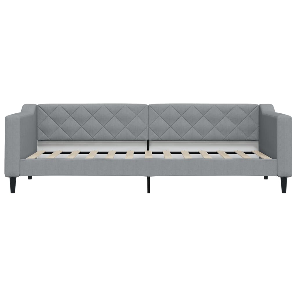 Letto da Giorno Grigio Chiaro 80x200 cm in Tessuto | homemem39