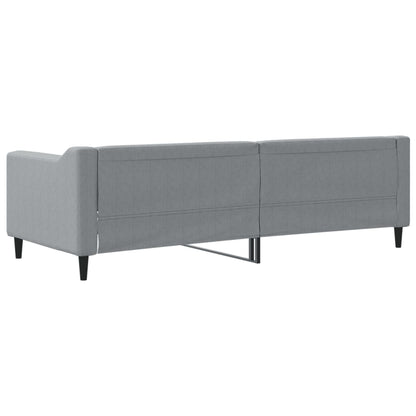 Letto da Giorno Grigio Chiaro 80x200 cm in Tessuto | homemem39