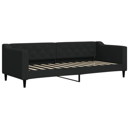 Letto da Giorno Nero 80x200 cm in Tessuto | homemem39
