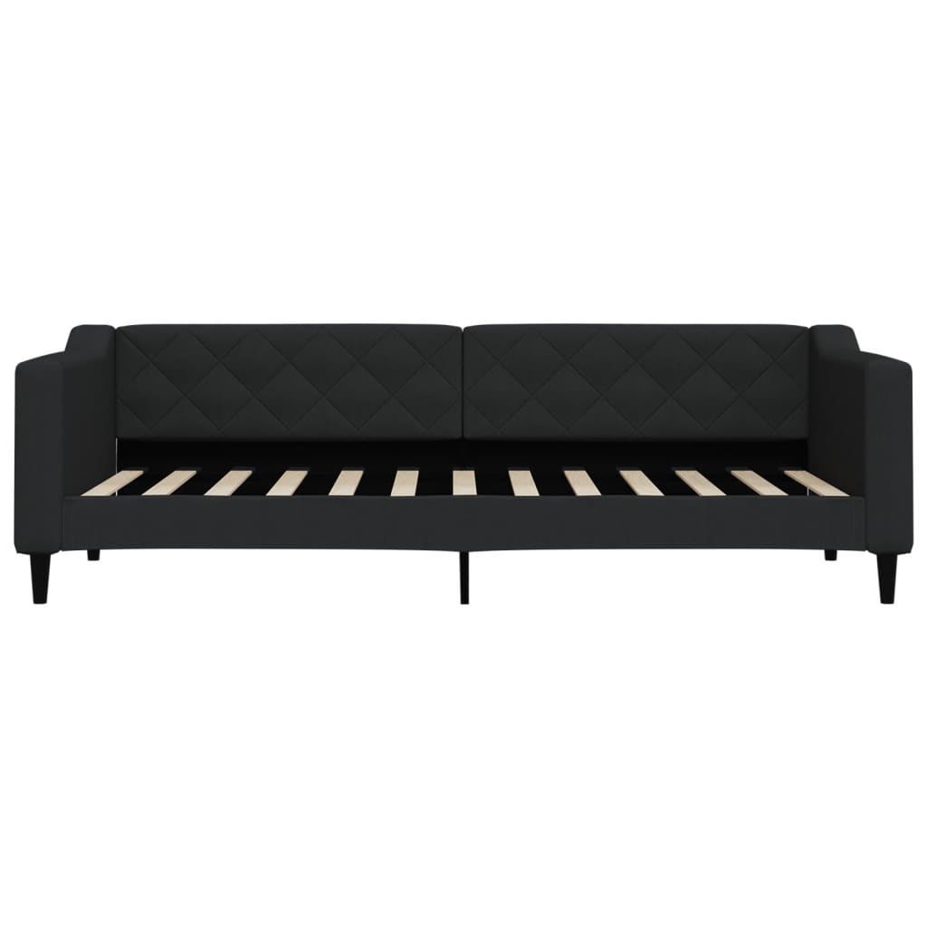 Letto da Giorno Nero 80x200 cm in Tessuto | homemem39